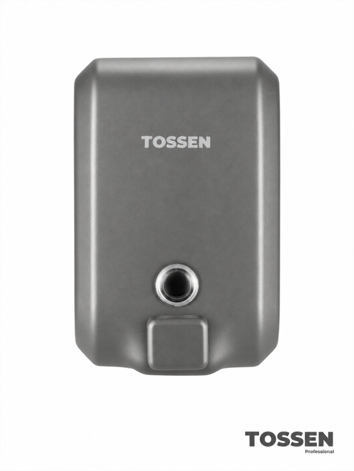 TOSSEN MN-1200 MG - механический диспенсер жидкого мыла (коллекция «Благородный графит»)  