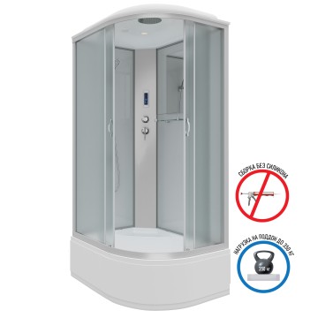 Душевая кабина Niagara Classic NG-2310-14LP (120х80х215) высокий поддон(40см),стекло матовое,4 места