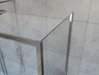 Душевой уголок Garda VSR-1G29017CLG, 1700*900, брашированное золото, стекло прозрачное