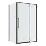Душевое ограждение Niagara Nova NG-35-11AGR-A90GR-34 (110х90х195) прямоугольник,распашная,графит,стекло прозрачное,2 места