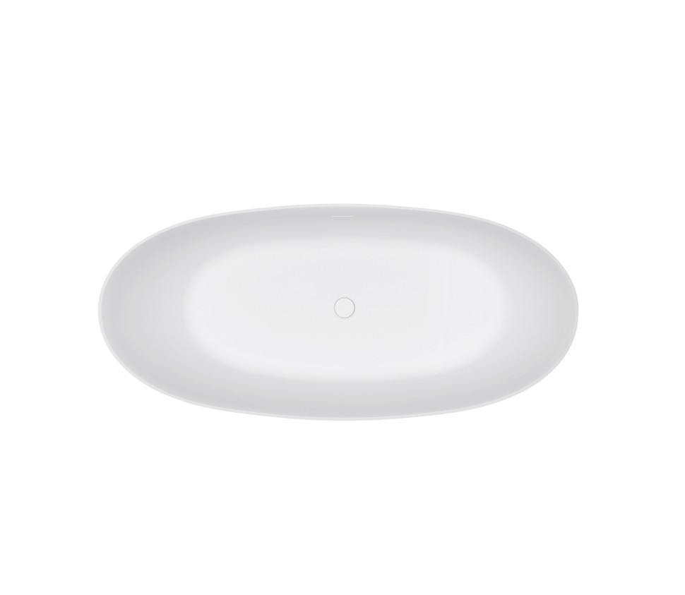 Ванна из искусственного камня Vincea VBT-4S08MW, 1700*780*620, белый мат., слив-перелив в комплекте