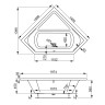 Акриловая ванна VAGNERPLAST CAVALLO CORNER 140x140