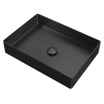 Раковина накладная ABBER Wasser Kreis AF2400MB черная матовая