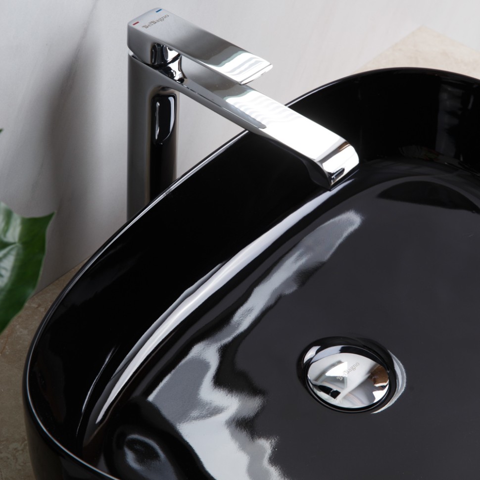 Накладная раковина BelBagno BB1435-NERO