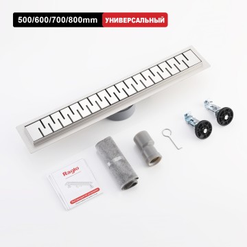Трап для душа 70*500мм(поворот.сифон 360°) R651.50.05