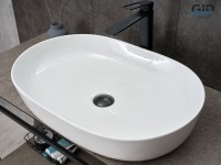 Раковина Gid D1348 51204 накладная белая 61x41x13.5