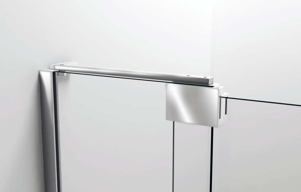 Душевая дверь Extra VDP-1E1011CLGM, 1000/1100, вороненая сталь, стекло прозрачное