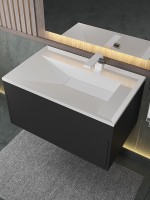 Раковина для ванной Uperwood Lotus Premium 80х50х13 см, белая глянцевая