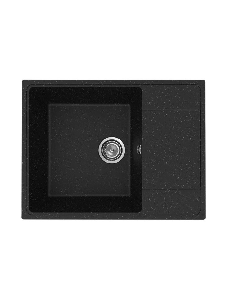 Кухонная мойка из искусственного камня Uperwood ECON UPD-202-004, прямоугольная, черная матовая