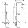 Душевая система для ванн, для душа Hansgrohe Vernis Shape Showerpipe 230 черный (26286670)