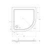 Поддон SMC CEZARES TRAY-M-R-100-550-35-W