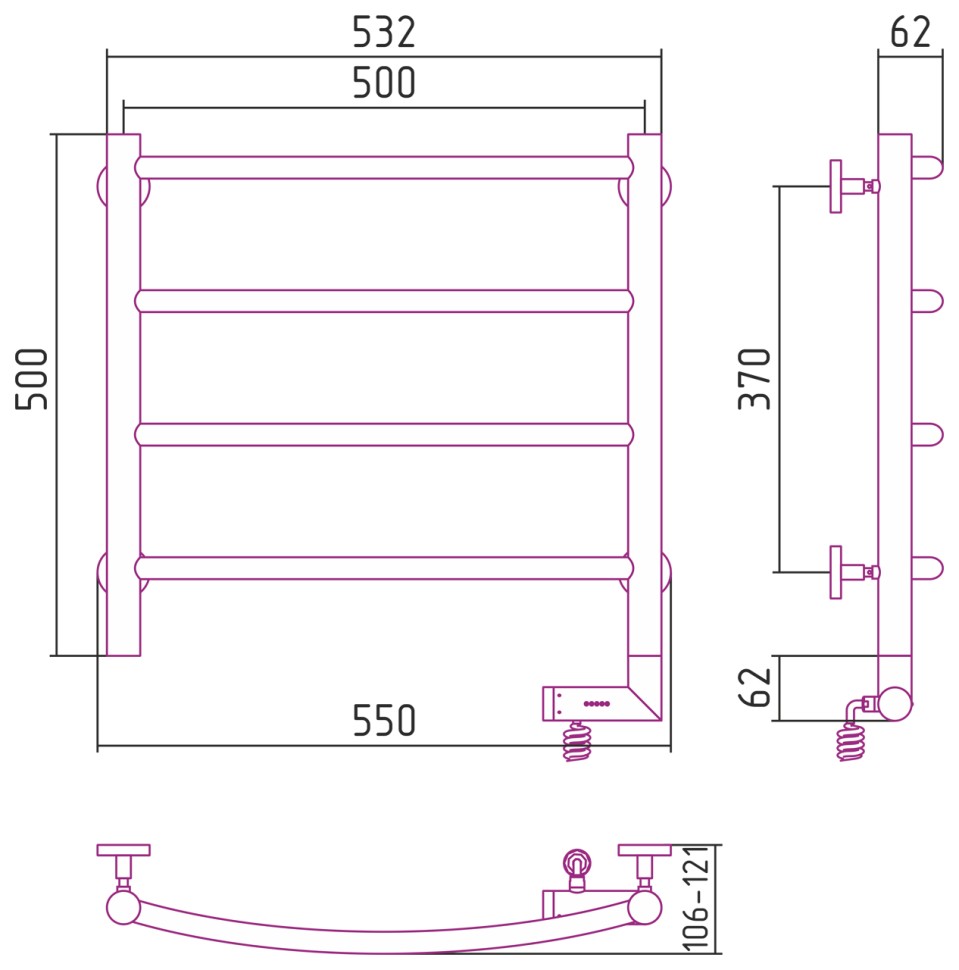 Галант 2.0 500х500 МЭМ правый