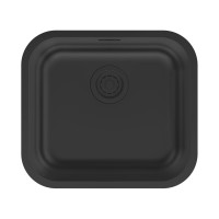 Мойка VELLO 48 UNI, нерж. сталь, VE48-MBN, матовый черный NANO-PVD, 480х440мм, Paulmark
