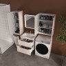 Тумба подвесная STYLE LINE "Марелла 60" (2 ящ.) Люкс Плюс антискрейтч карамель с раковиной Марелла Люкс 600х400  