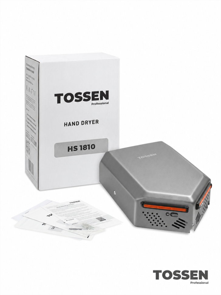TOSSEN HS 1013 MS - высокоскоростная сушилка для рук (коллекция «Благородный графит»)  