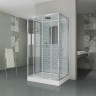Душевая кабина Niagara Luxe NG-7772QW (120x90х210) низкий поддон(15см),дверь раздвижная,стенки серебро,4 места