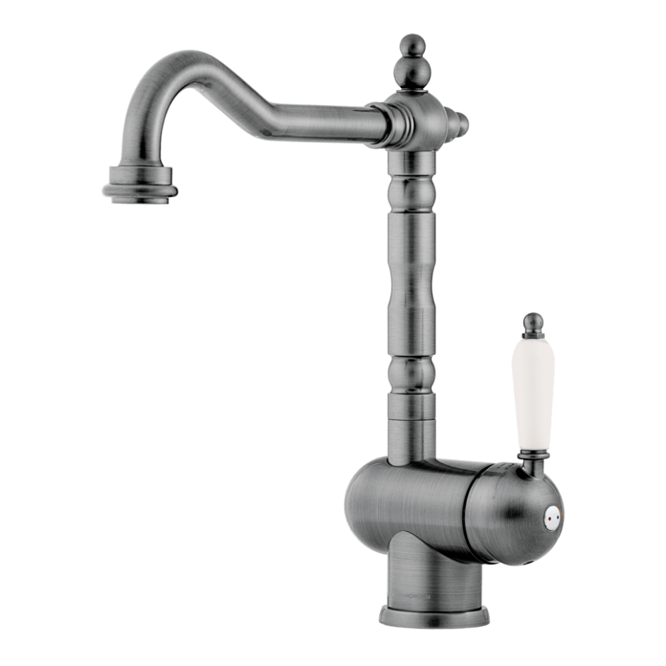 Смеситель для кухни Omoikiri Kyoto 2 Plus-SI латунь/античное серебро