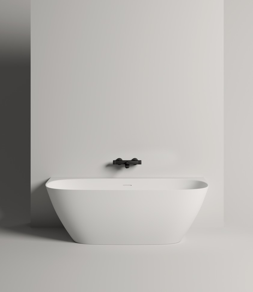 Ванна пристенная SOFIA WALL 170x80 покраска по RAL полностью S-Stone Матовое