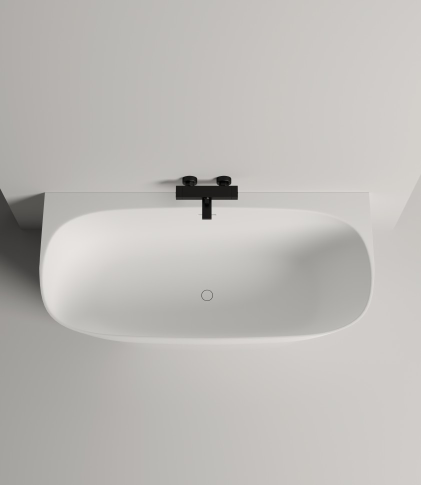 Ванна пристенная SOFIA WALL 170x80 покраска по RAL полностью S-Stone Матовое