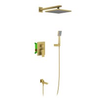 Душевая система встроенная Timo Selene SX-3069/17SM золото матовое