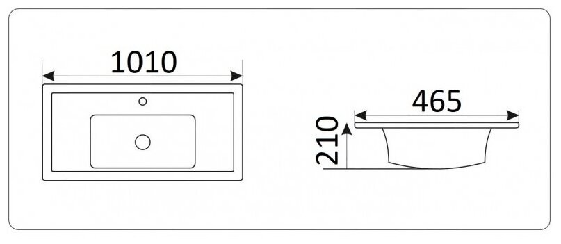 Раковина Ceramalux N NYJ840-100