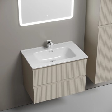 Тумба подвесная SANCOS Snob R 690х445х500, c двумя ящиками оснащенными доводчиками, Beige Soft , арт.SNR70CE