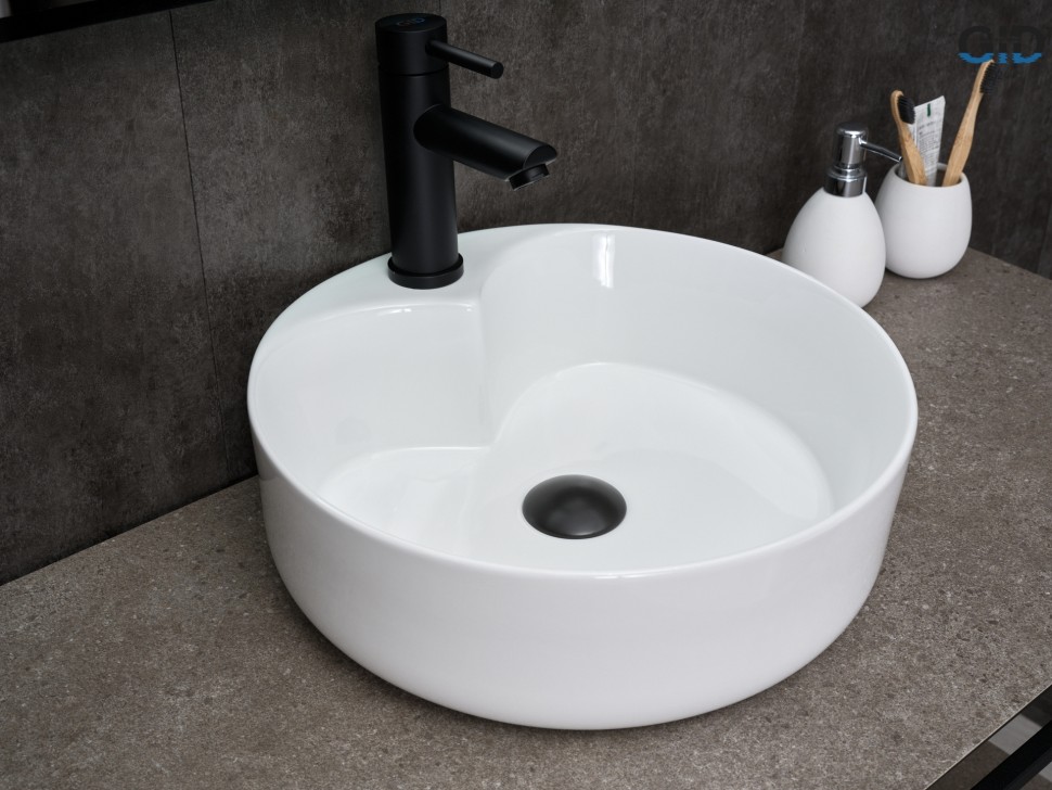 Раковина Gid N9013 51208 накладная белая 40x40x13