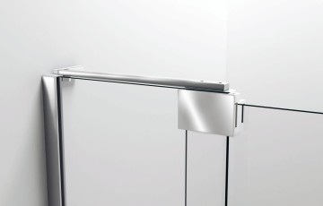 Душевая дверь Экстра (Extra) VDP-1E1112CGB, 1100/1200, черный, стекло тонированное