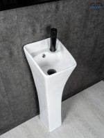 Раковина Gid M9012 81101 накладная белая 30x33x89