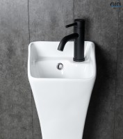 Раковина Gid M9012 81101 накладная белая 30x33x89