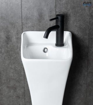 Раковина Gid M9012 81101 накладная белая 30x33x89