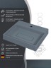 Раковина для ванной накладная 50 см, Uperwood Tanos Quartz, прямоугольная, серая, бетон