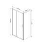 Душевой уголок Garda VSR-1G8015CLB, 1500*800, черный, стекло прозрачное