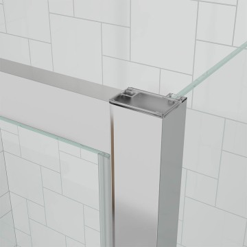 Боковая панель Veconi Ottimo SP CH, 900х1900 хром, стекло прозрачное
