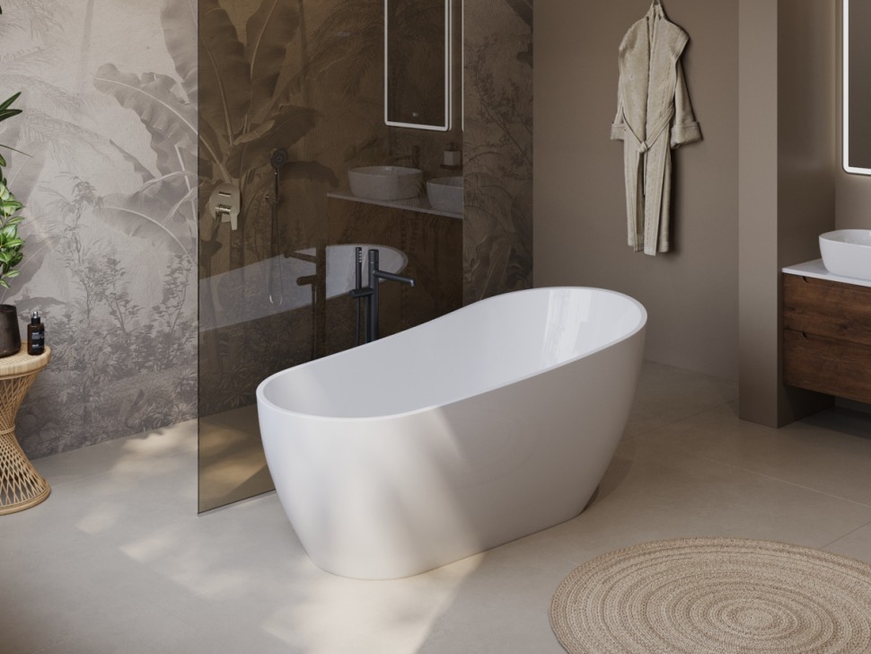 Акриловая ванна BELBAGNO BB704-1700-800-K