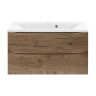 База под раковину Mia 900 подвесная, 2 выкатных ящика soft close, V.Oak