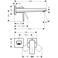Смеситель для раковины Hansgrohe Metropol 32526000 хром