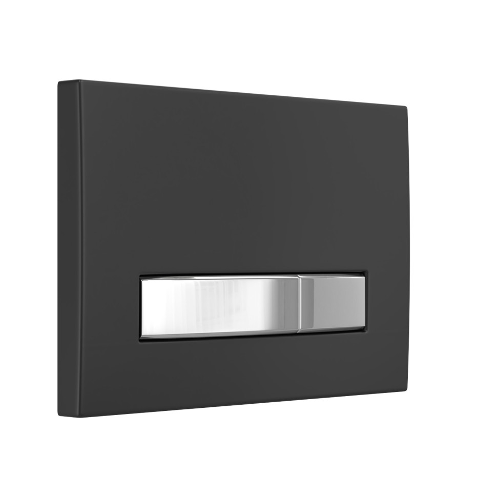 Инсталляция BERGES для скрытого монтажа унитаза АТОМ Line 410 кнопка черная Soft Touch/хром глянец