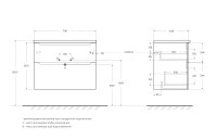 База под раковину подвесная BelBagno ETNA-H60-800-2C-SO-RW-P Rovere Moro