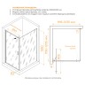 Душевой уголок 90*70*200 RGW SV-145-2 (SV-05-2 + Z-050-3) Прямоуг./Хром/Прозрачное/8 мм (Easy) 1000x1200