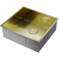 Кухонная мойка Omoikiri Kasen 48-26-INT-LG нерж. сталь/светлое золото