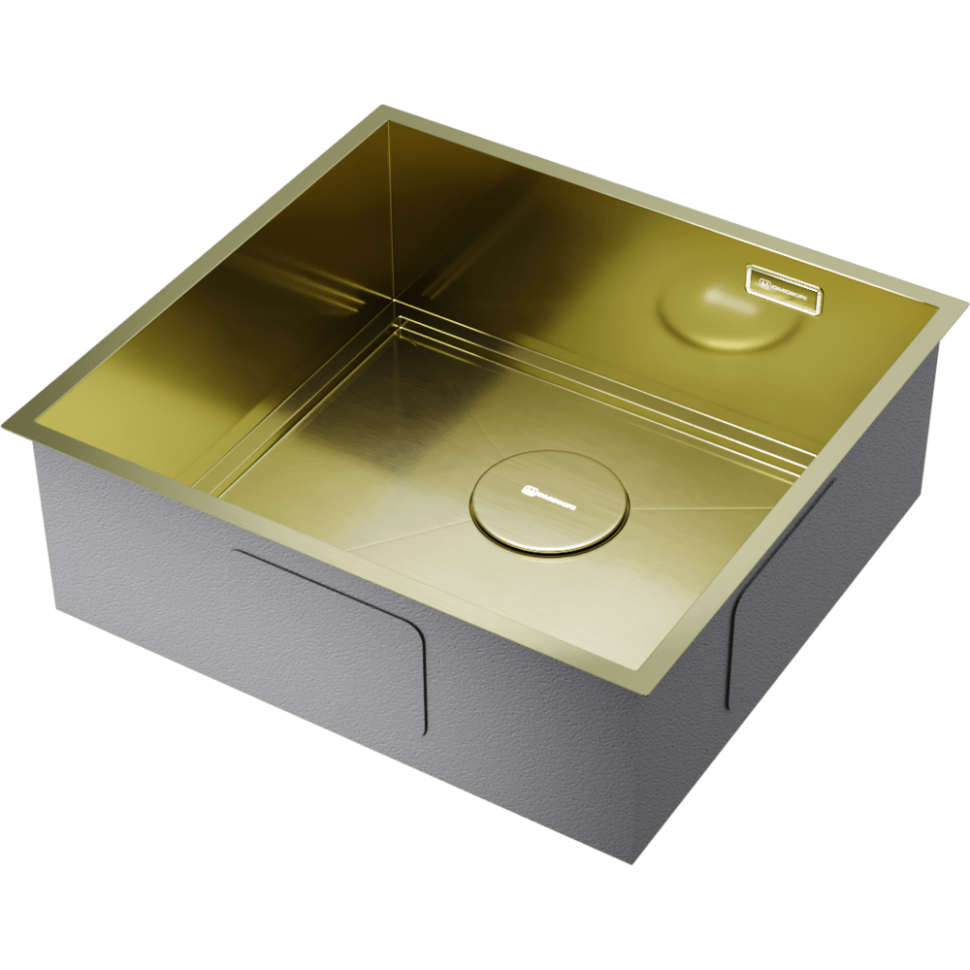 Кухонная мойка Omoikiri Kasen 48-26-INT-LG нерж. сталь/светлое золото