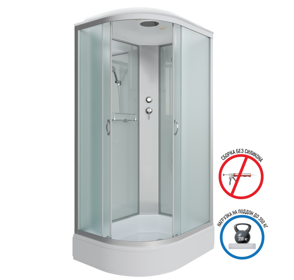 Душевая кабина Niagara Classic NG-33094-14R (100х90х215) средний поддон(26см),стекло матовое,4 места