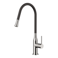 Смеситель для кухни Omoikiri Yatomi-BN-BL латунь/нержавеющая сталь/черный