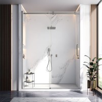 Душевая дверь Veconi Vianno VN-75GR, 1700x2000, графит брашинг, стекло прозрачное