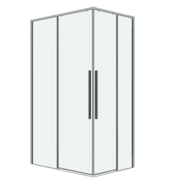 Душевое ограждение Grossman Galaxy 1/2.K33.01.10.10.00-1/2.K33.01.80.10.00 (100х80х195) раздвижная,хром,стекло прозрачное,2 места