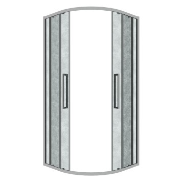Душевое ограждение Grossman Cosmo 301.K33.02.8080.10.02 (80х80х195) четверть круга,раздвижная,хром,стекло шиншилла, 1 место