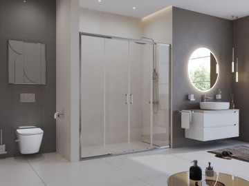 Душевая дверь BelBagno UNO-195-BF-2-180-C-Cr