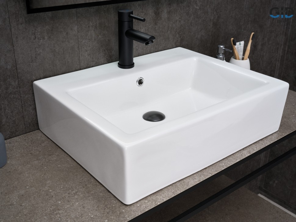 Раковина Gid N9157 51216 накладная белая 57x45.5x15.5