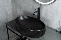 Раковина Gid Bm9030wx 53385 накладная черная матовая 60x40x15